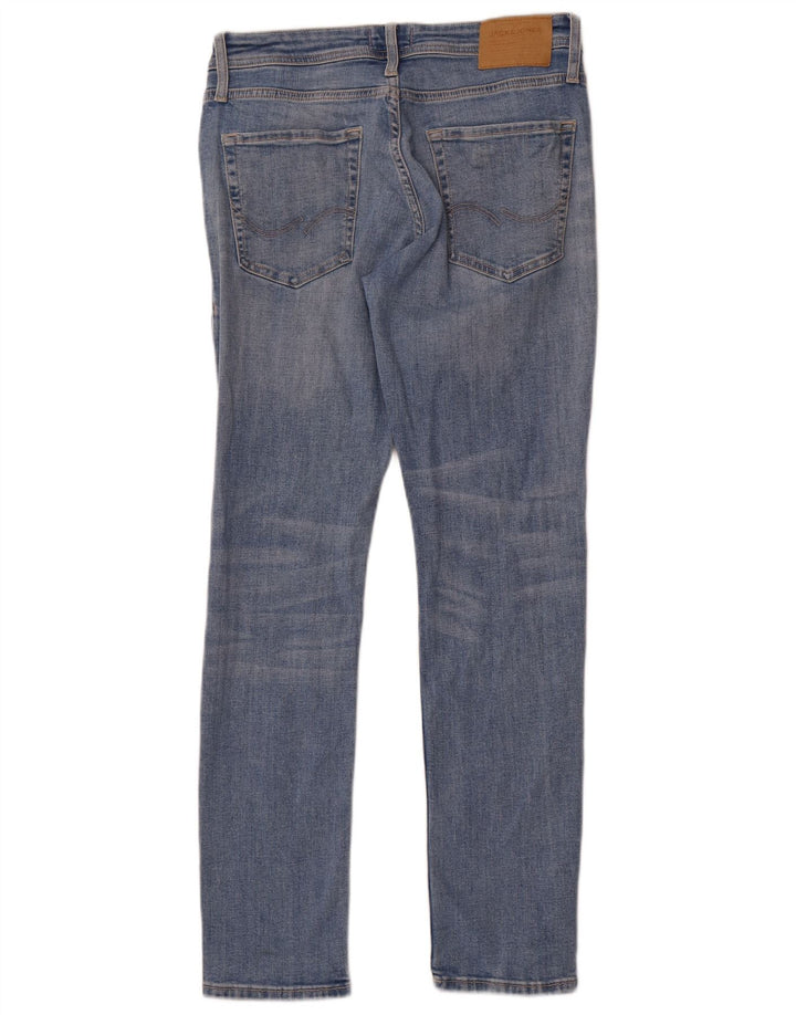 Jack & Jones Uomo GLENN Slim Jeans W31 L30 Cotone Blu