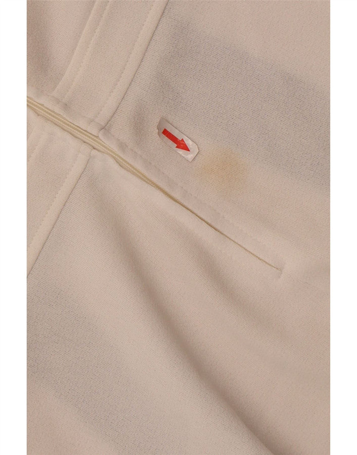 Top camicetta senza maniche vintage da donna IT 46 Large White Colourblock