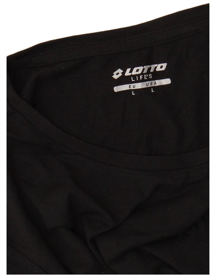 T-shirt da donna LOTTO Top UK 16 grande nera