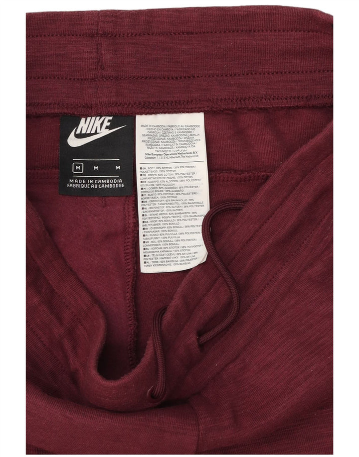 Pantaloncini sportivi Nike da uomo in cotone bordeaux medio