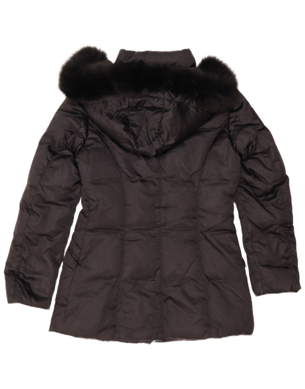 Piumino Donna Trussardi con Cappuccio IT 42 Medium Nero Poliestere