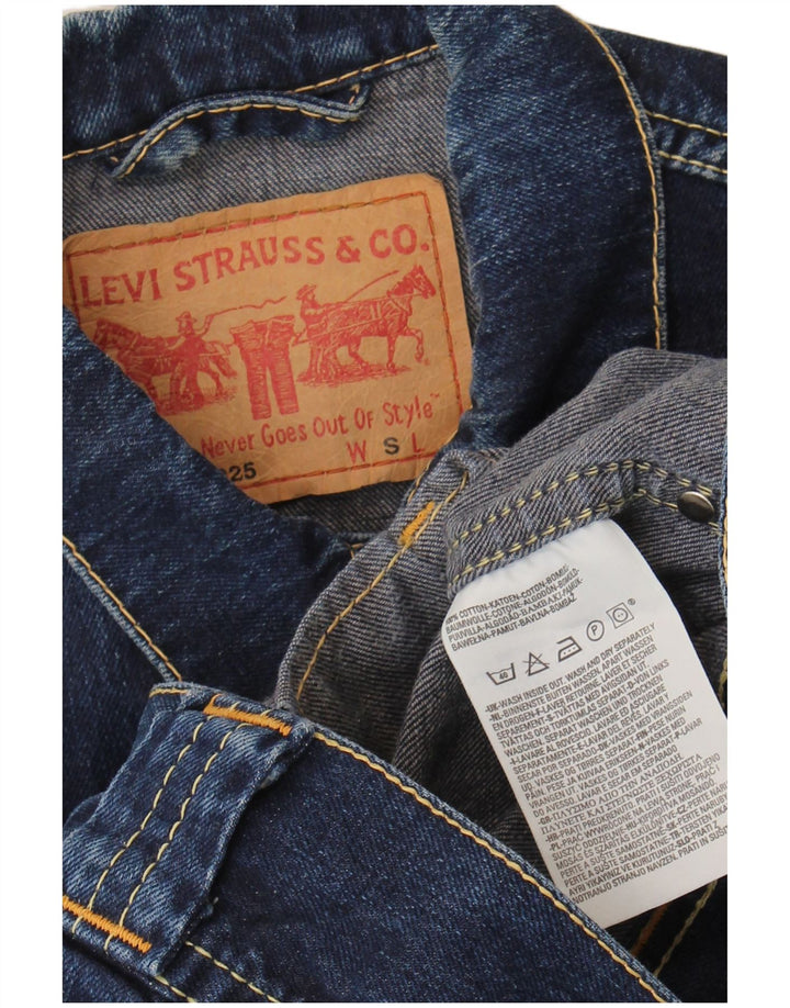Giacca in denim corto da donna Levi's UK 10 piccolo cotone blu