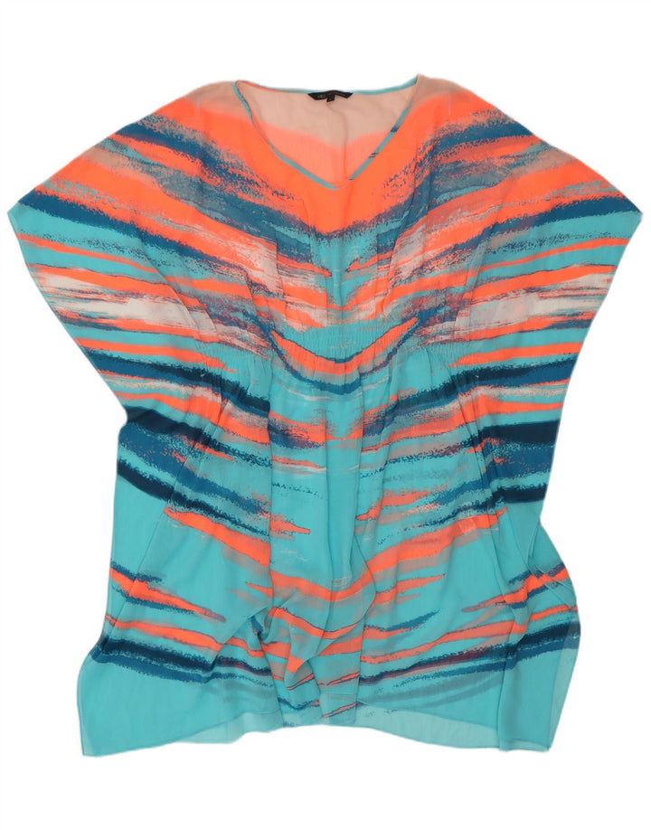 Abito caftano da donna Marks & Spencer UK 16 grandi strisce multicolori