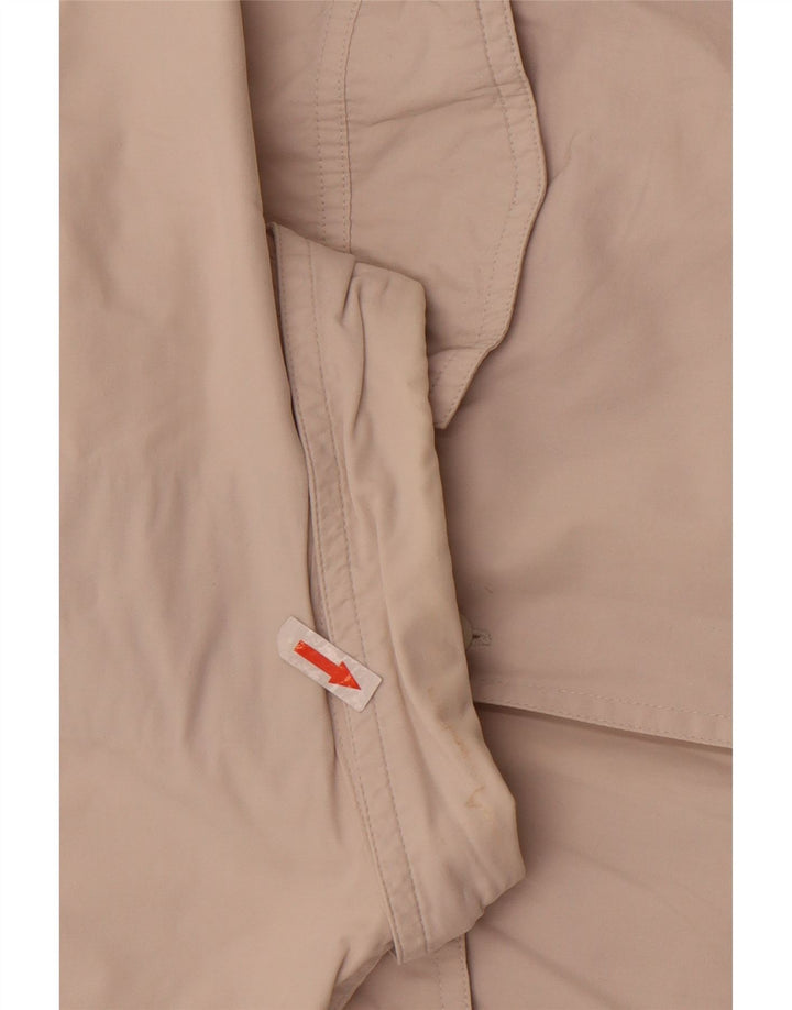 Camicia vintage da uomo a maniche corte grande in cotone bianco