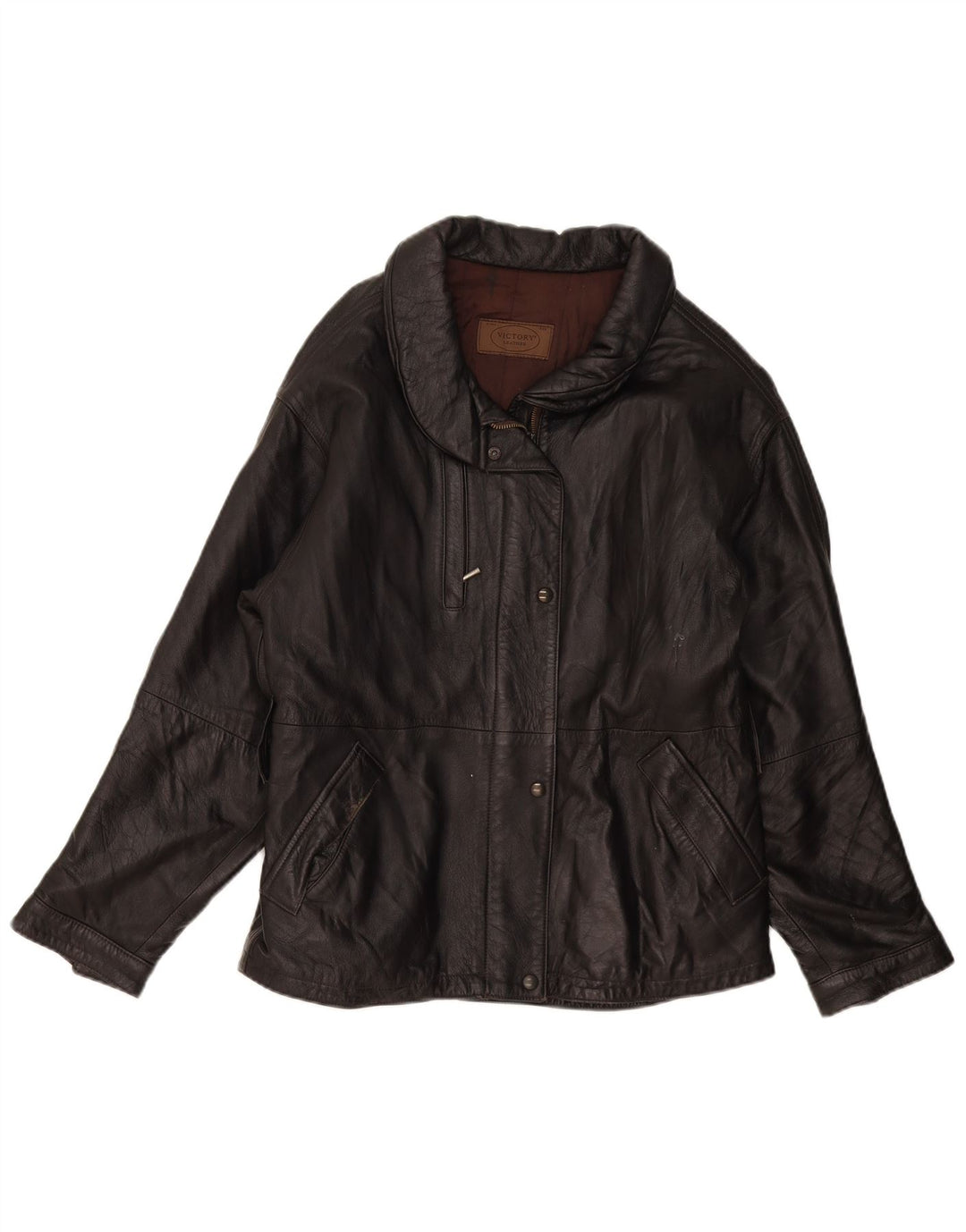 Giacca in Pelle Donna Victory IT 44 Pelle Nera Media