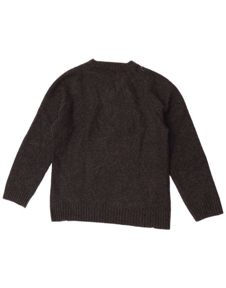 Maglione Levi's da uomo con scollo a V, lana d'agnello nera media
