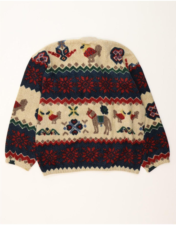 Fort & Madox Maglione da uomo con collo a bottoni XL Novità multicolore