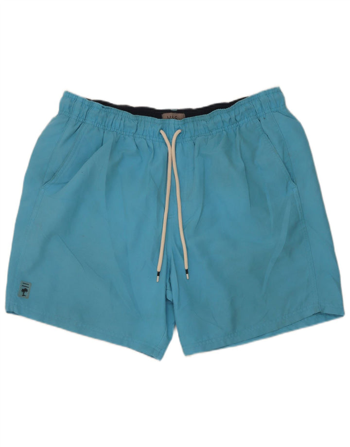 Pantaloncini da bagno da uomo Marks & Spencer grandi in poliestere blu