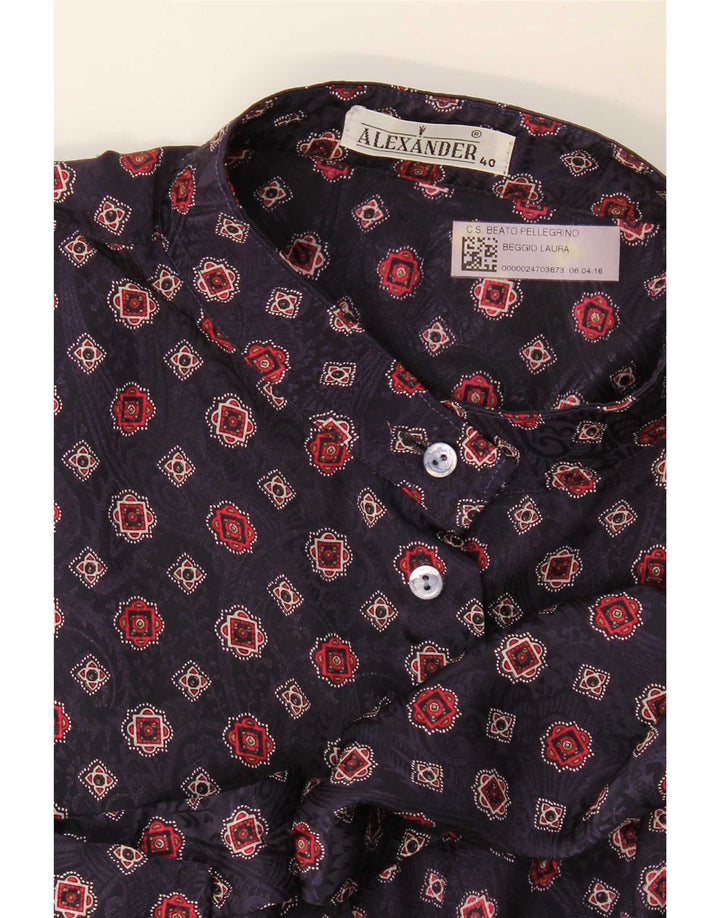 Camicia militare da donna Alexander EU 40 medio blu navy geometrico