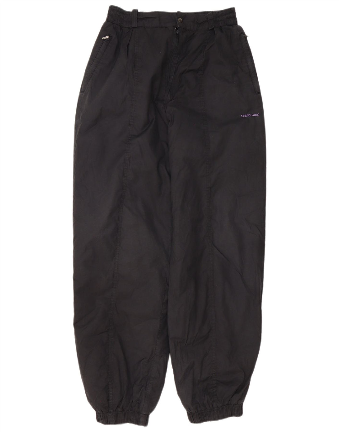 Pantaloni da sci da jogging a vita alta da donna Astrolabio US 8 medio nero