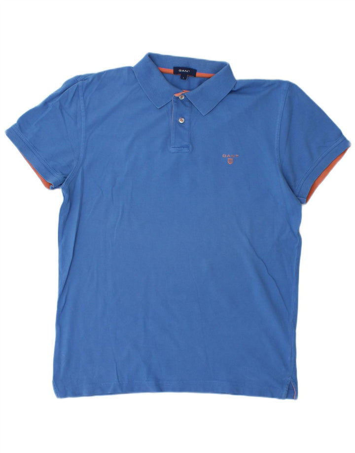 Polo GANT Ragazzo 15-16 Anni Large Blu Cotone