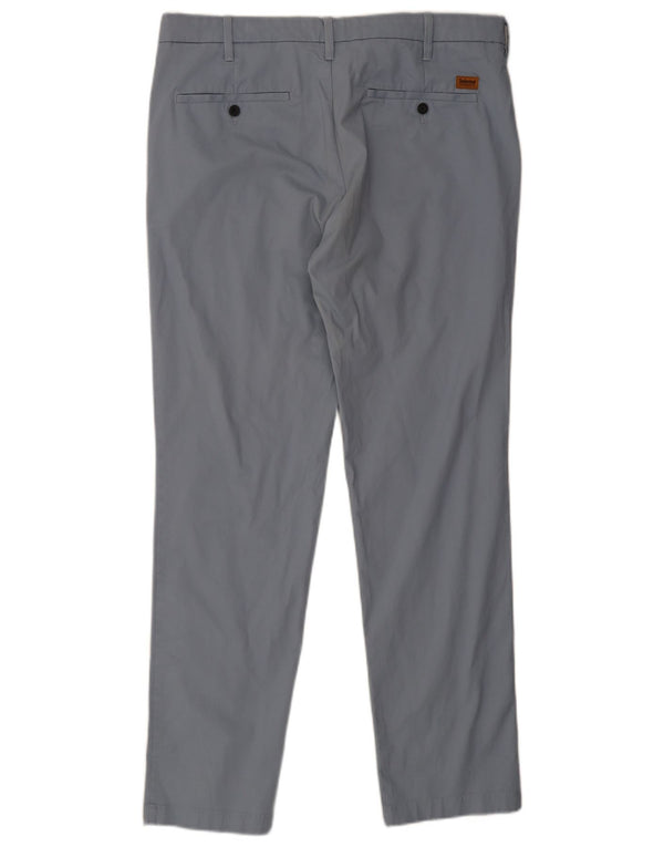 Pantaloni chino dritti da uomo Timberland W38 L34 cotone blu