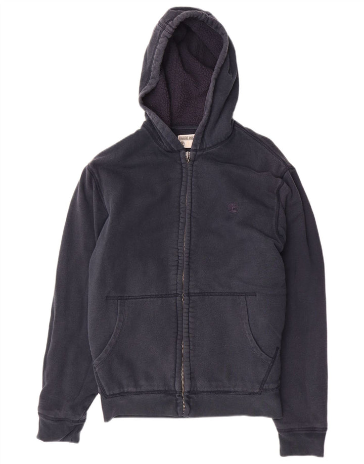Timberland Maglione con cappuccio e zip vestibilità regolare da uomo in cotone blu navy medio