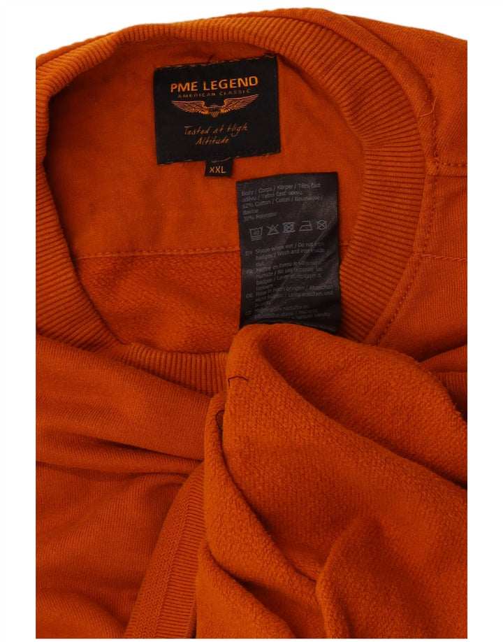 Felpa da uomo Pme Legend maglione 2XL cotone arancione