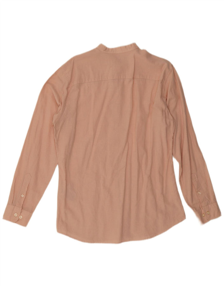 Camicia vintage da uomo in cotone rosa medio