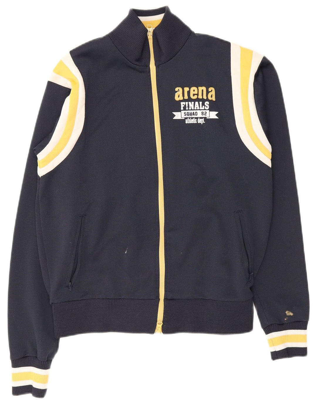 Giacca da ginnastica grafica da uomo Arena, color block medio blu navy