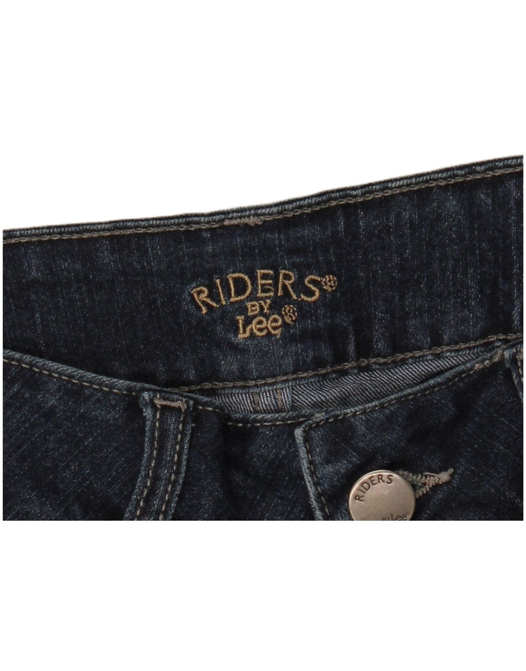 Pantaloncini di jeans LEE Riders da donna W32 Large Blu Navy