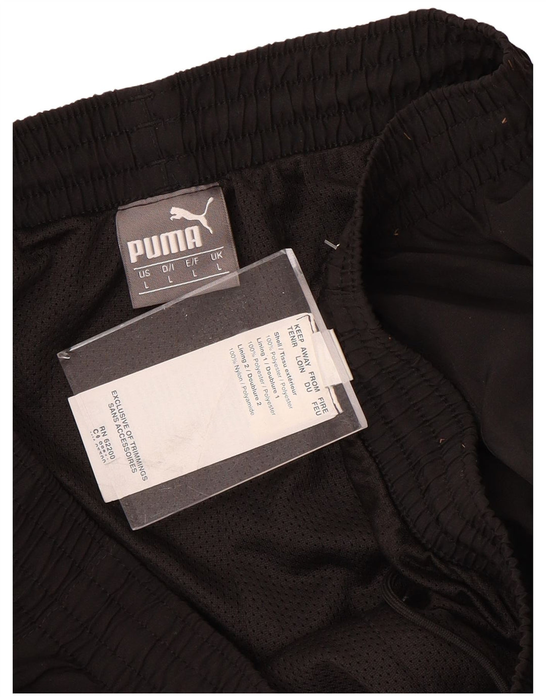 Pantaloni da tuta da uomo PUMA grandi neri in poliestere