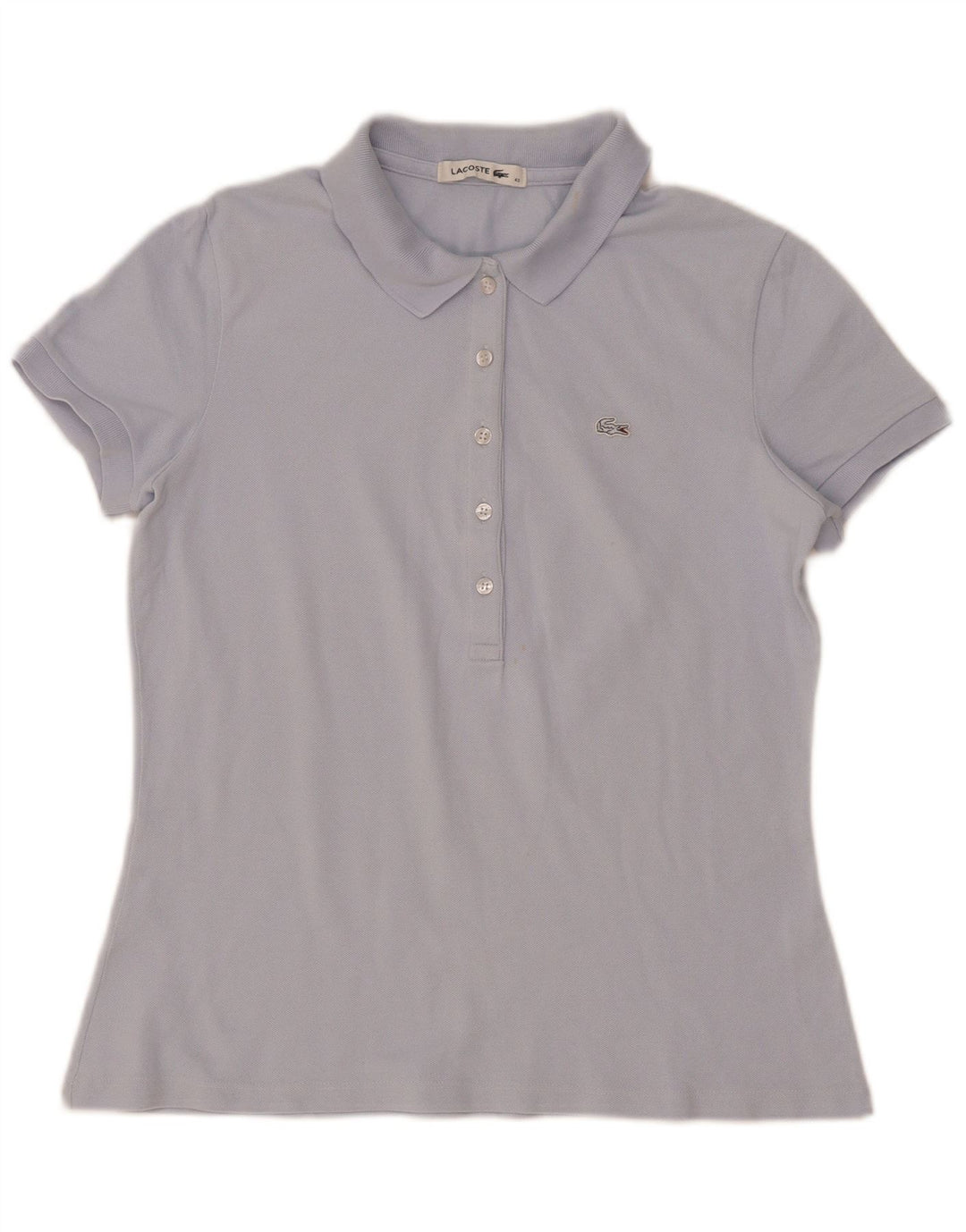 Polo da donna Lacoste taglia 40 in cotone blu medio