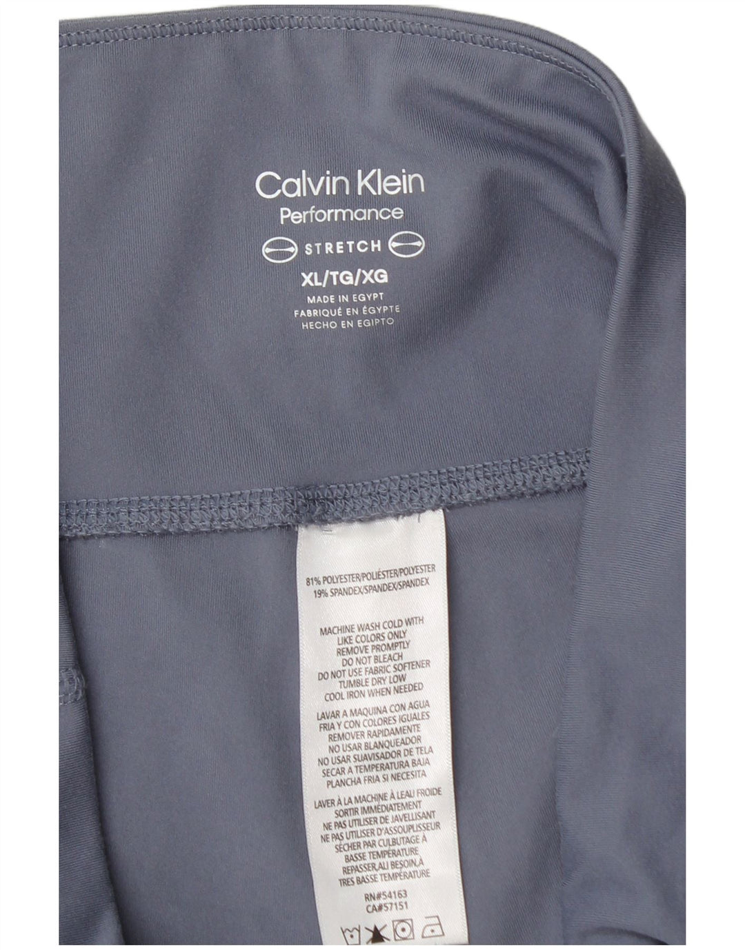 Leggings da donna Calvin Klein UK 18 XL poliestere blu
