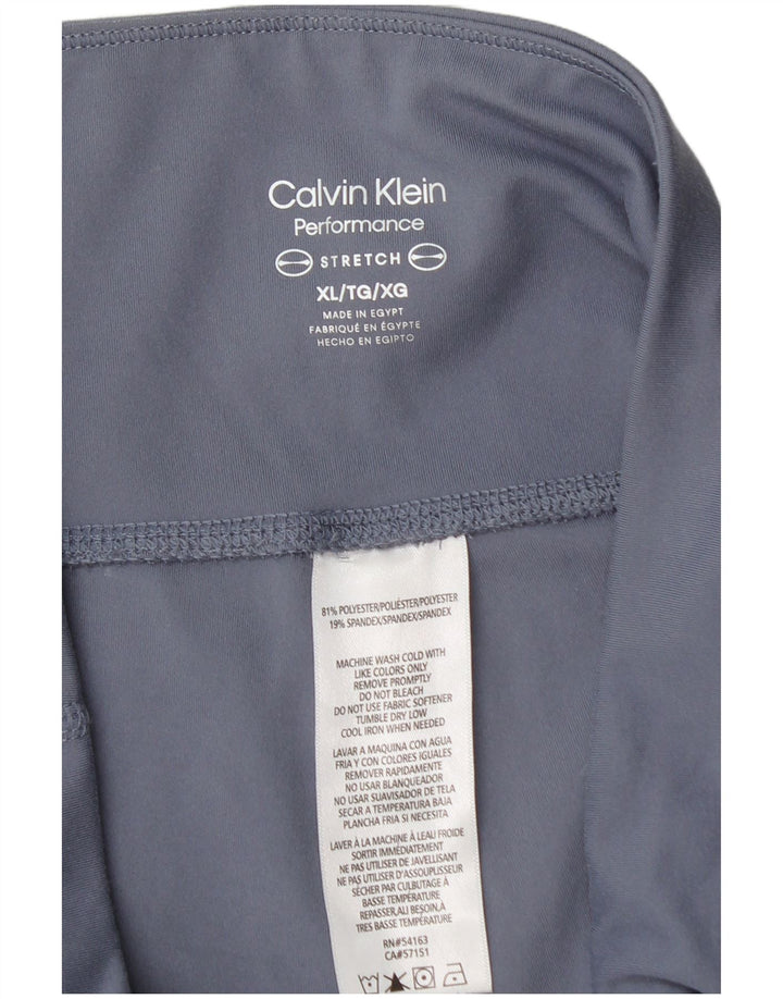 Leggings da donna Calvin Klein UK 18 XL poliestere blu