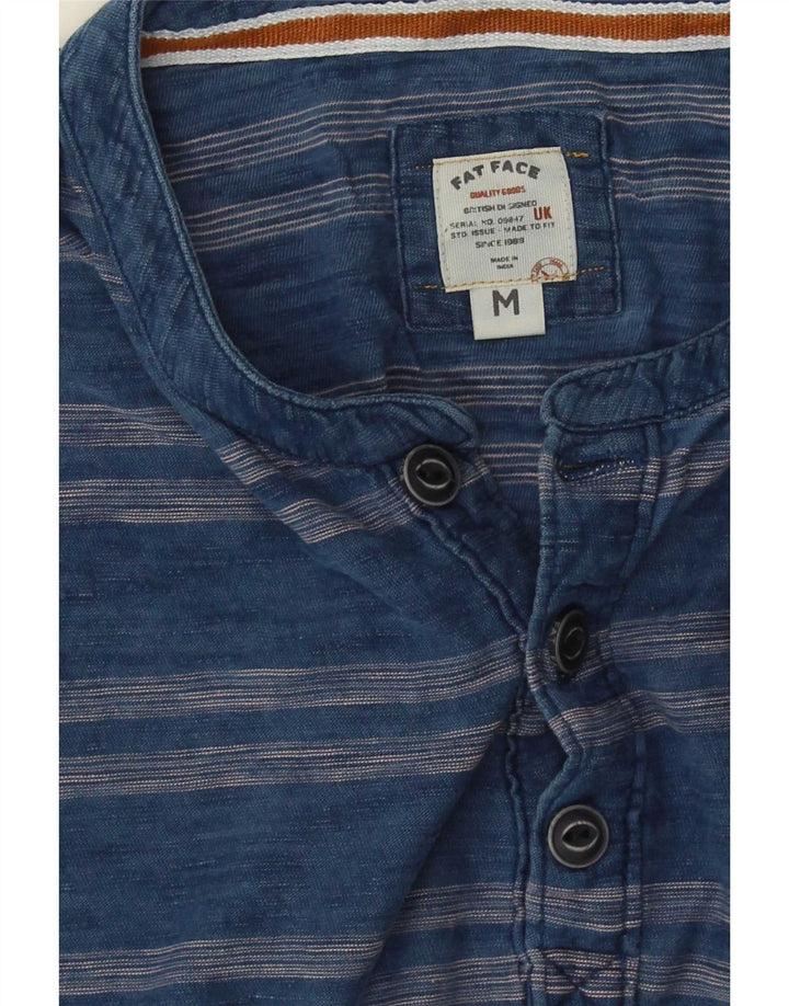 T-shirt da uomo Fat Face Top a righe blu navy medie