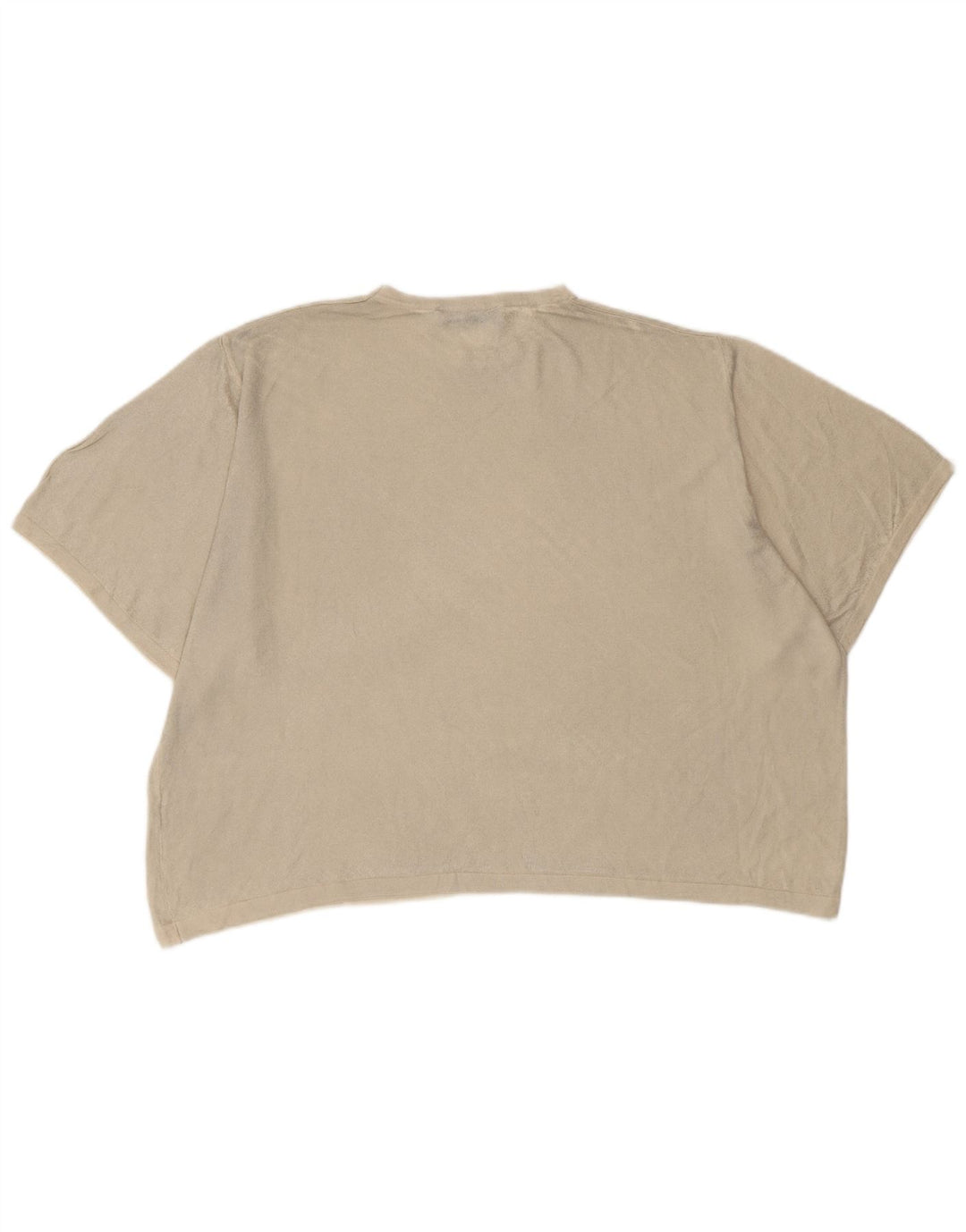 T-shirt oversize da donna ZARA UK 10 piccola bianco sporco