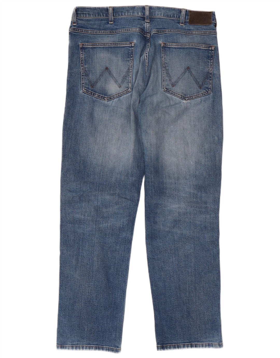 Jeans dritti da uomo WRANGLER W34 L30 in cotone blu