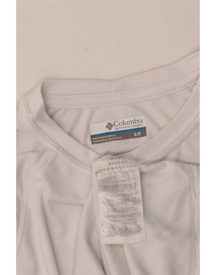 T-shirt da uomo Columbia Top piccola bianca in poliestere
