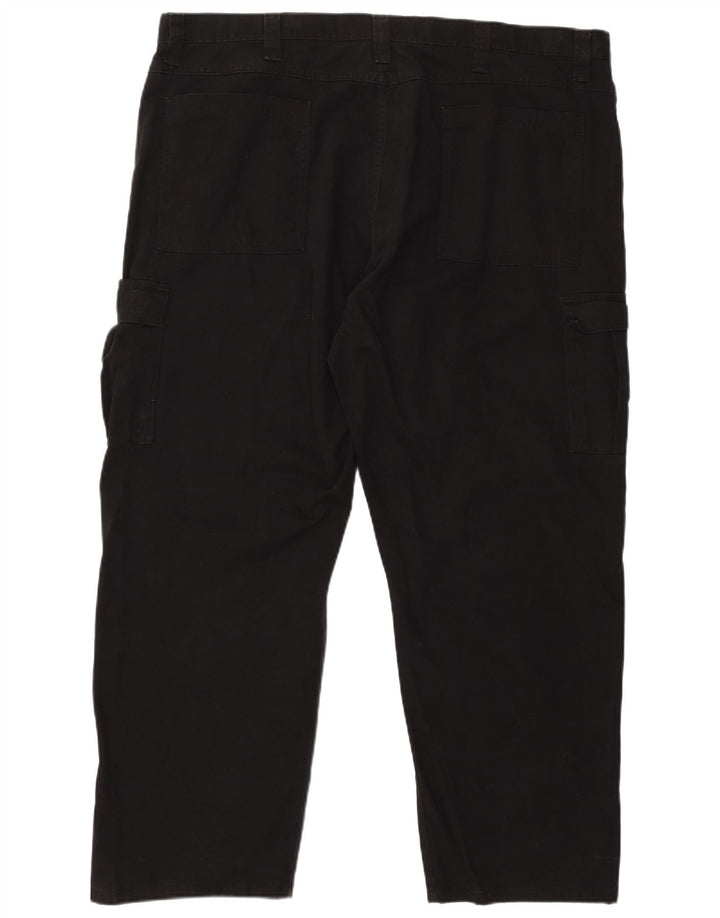 Pantaloni cargo dritti da uomo Wrangler W44 L30 cotone nero