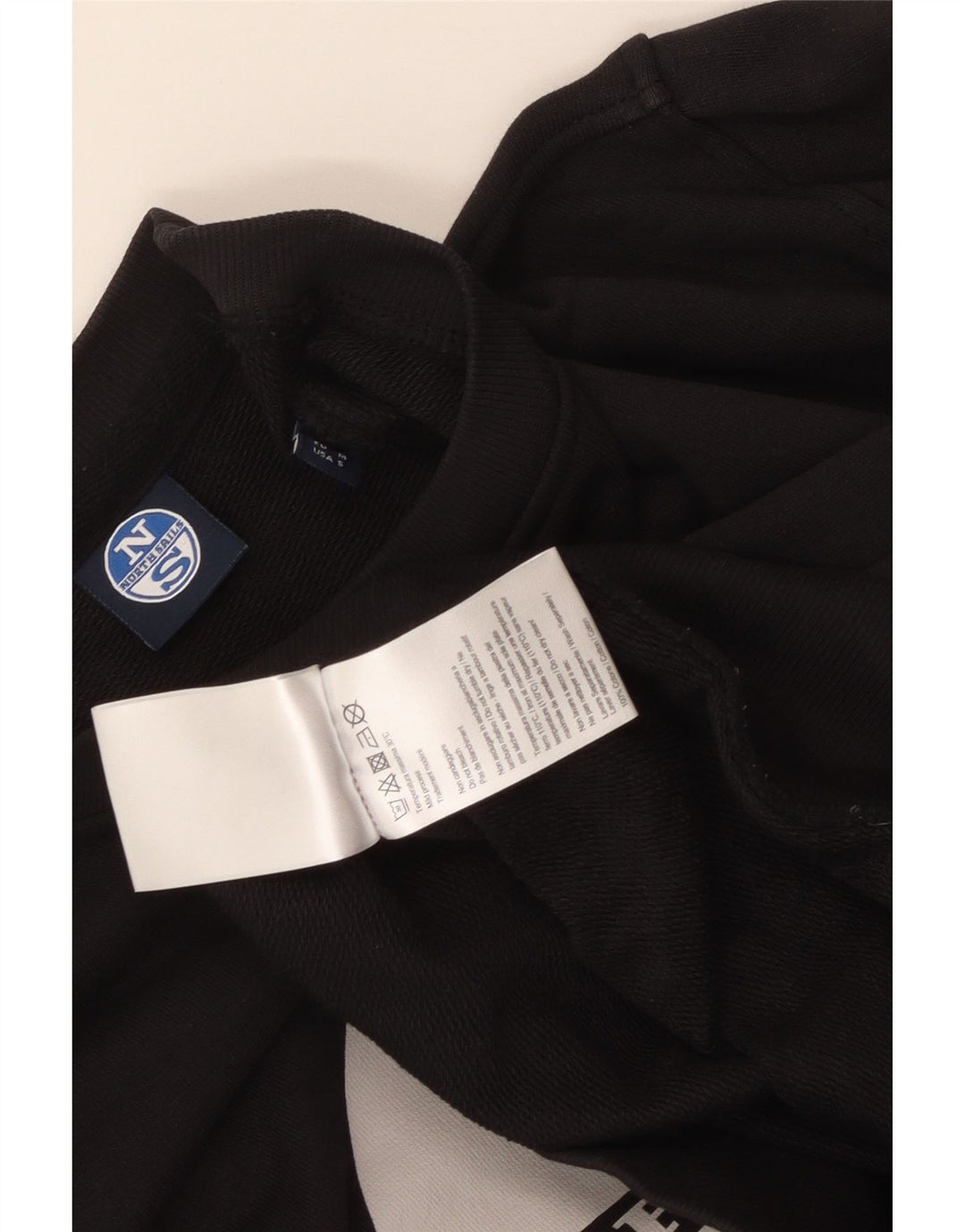 Felpa da uomo North Sails in cotone medio nero