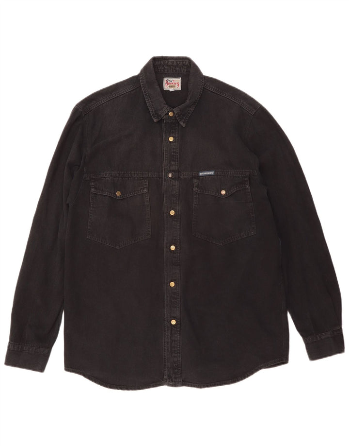 Camicia di jeans da uomo Roy Rogers XL nera