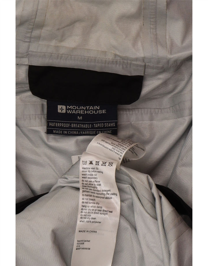Giacca antipioggia da uomo con cappuccio Mountain Warehouse UK 38 poliestere nero medio