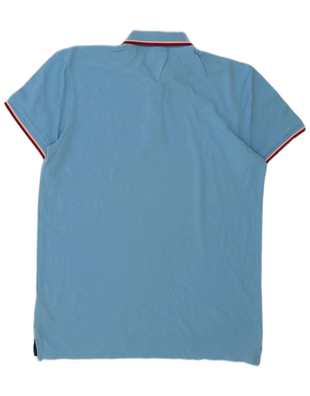 Polo da uomo Scotch & Soda in cotone a righe blu medio
