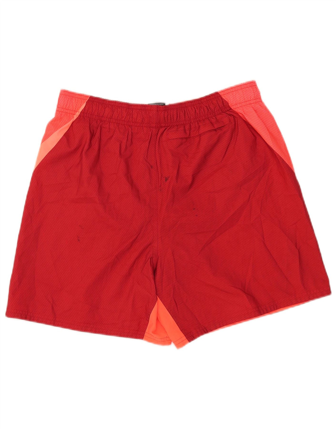 Pantaloncini da bagno grafici Nike da uomo in poliestere color block rosso medio