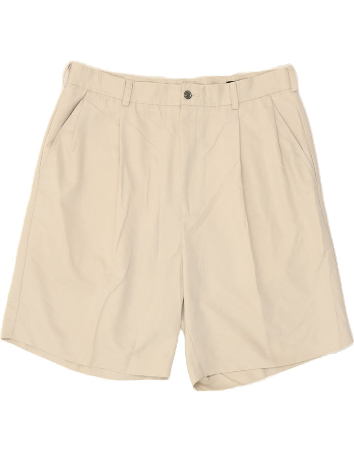 IZOD Mens Pegged Chino Shorts  W36 Large Beige Polyester Vintage Izod and Second-Hand Izod from Messina Hembry 