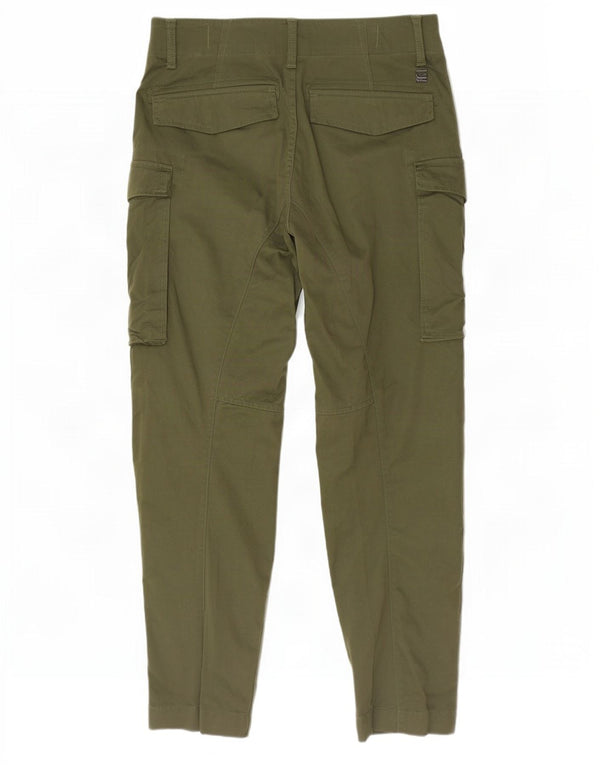 Pantaloni cargo dritti da uomo G-Star W29 L30 cotone kaki