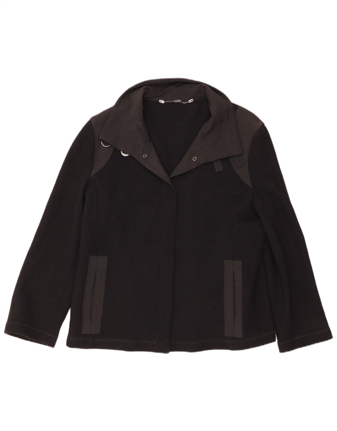 Krizia Giubbotto bomber da donna UK 19 XL Nero Lana