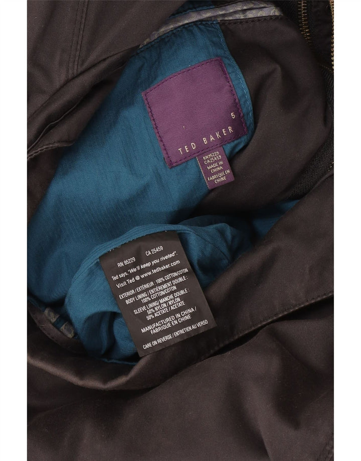 Giacca da uomo Ted Baker taglia 5 XL in cotone grigio