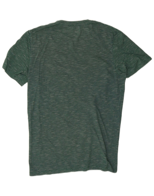 Jack & Jones T-shirt grafica da uomo Top piccolo cotone gessato verde