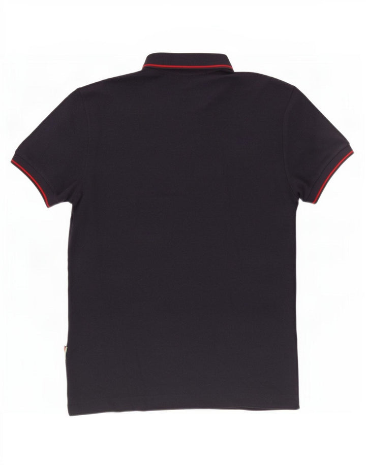 Polo Lacoste da uomo vestibilità regolare taglia 3 piccola in cotone blu navy