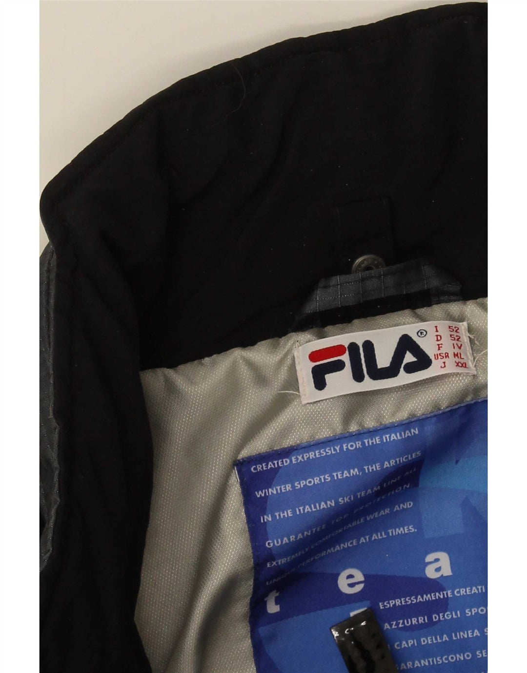Giacca antipioggia da uomo Fila IT 52 XL Colorblock grigio