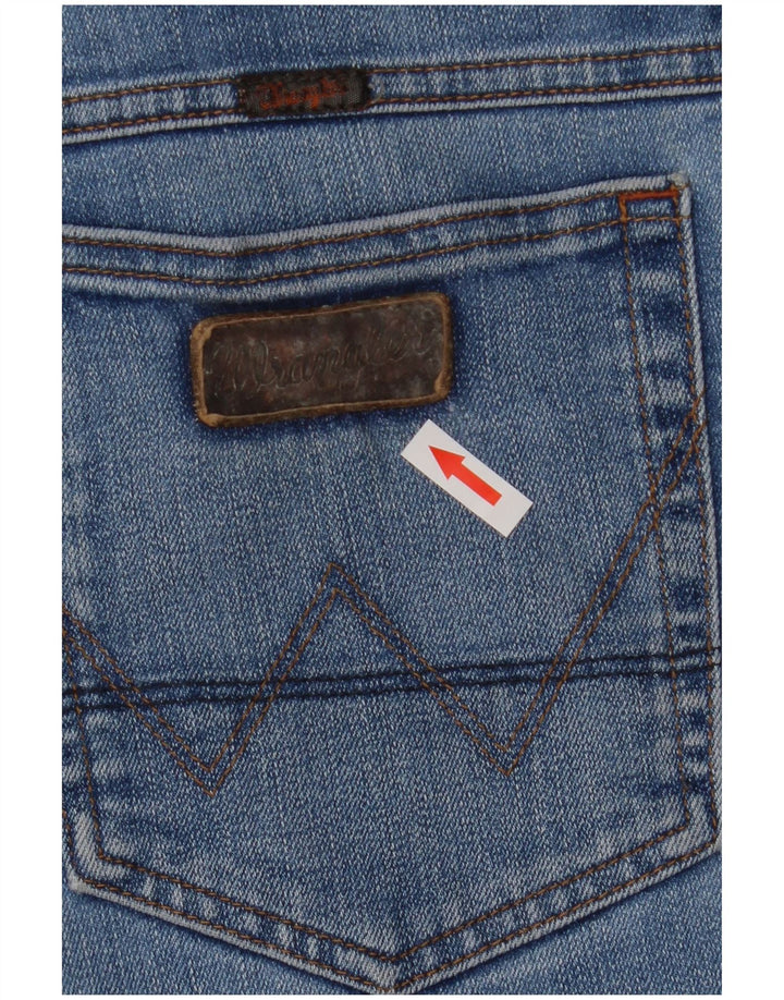 Jeans dritti elasticizzati Texas Wrangler da uomo W36 L30 cotone blu