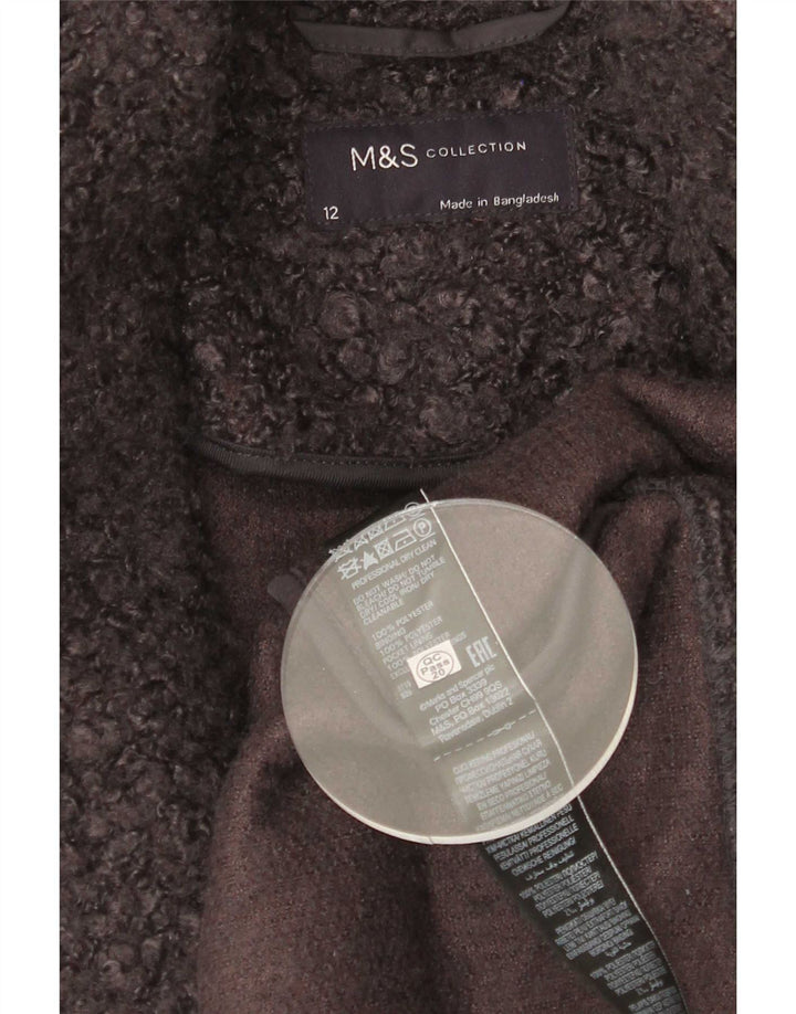 Cappotto da donna Marks & Spencer UK 12 Poliestere grigio medio