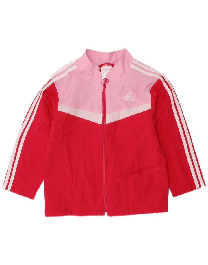 ADIDAS Giacca da tuta da bambina per bambina 18-24 mesi Rosso Colourblock