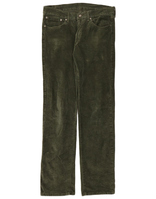 Levi's Uomo 751 Pantaloni dritti in velluto a coste W34 L34 Cotone kaki