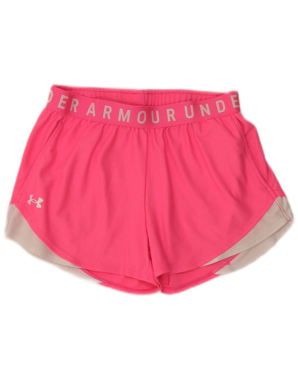 Pantaloncini sportivi grafici da donna UNDER ARMOUR UK 10 Small Pink Colourblock
