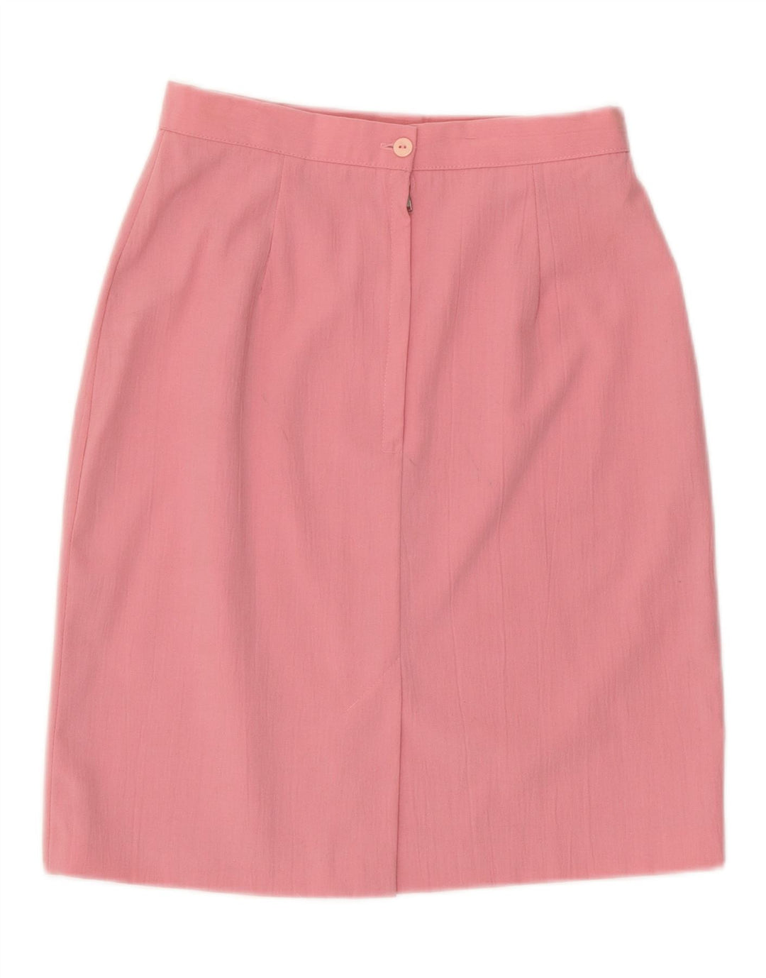 VINTAGE Womens Pencil Skirt UK 12 Medium W26  Pink Polyester Vintage Vintage and Second-Hand Vintage from Messina Hembry 