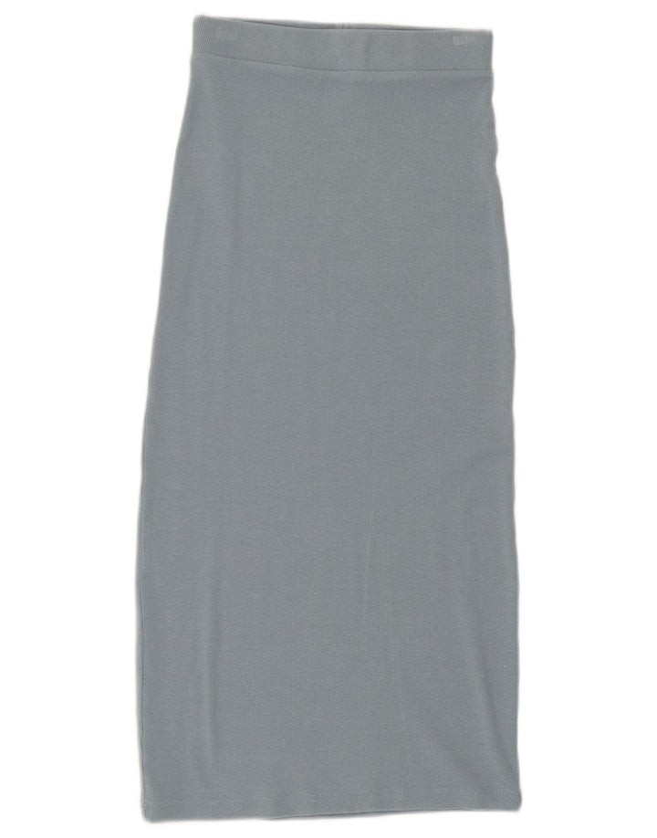 Gonna midi a vita alta da donna Zara piccola W26 blu