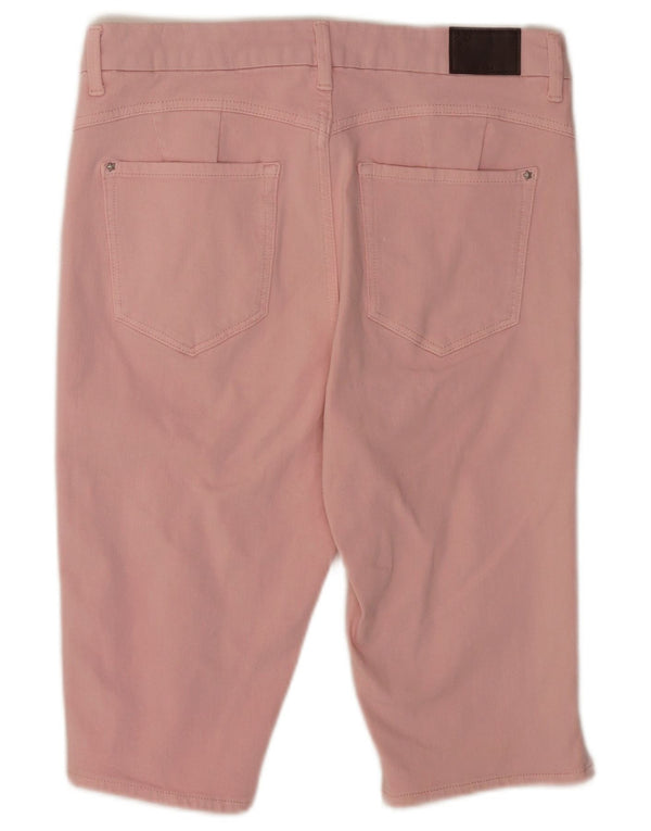 Pantaloncini casual a vita alta da donna Marks & Spencer UK 14 Medium W32 Rosa